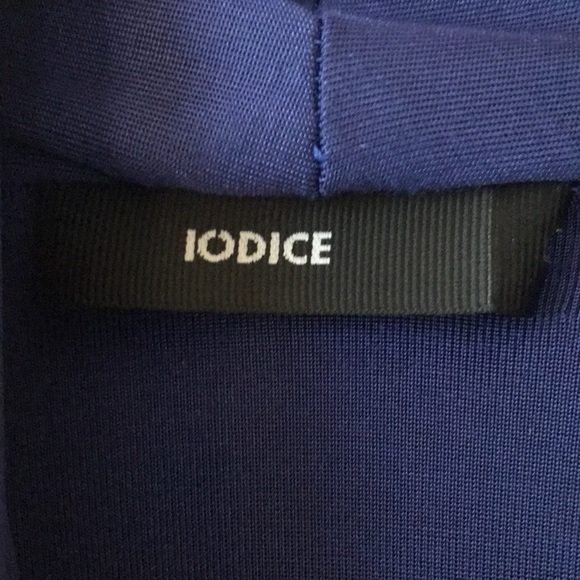 Iodice Royal blue plunge neck top from Brazil sz L - Picture 3 of 6